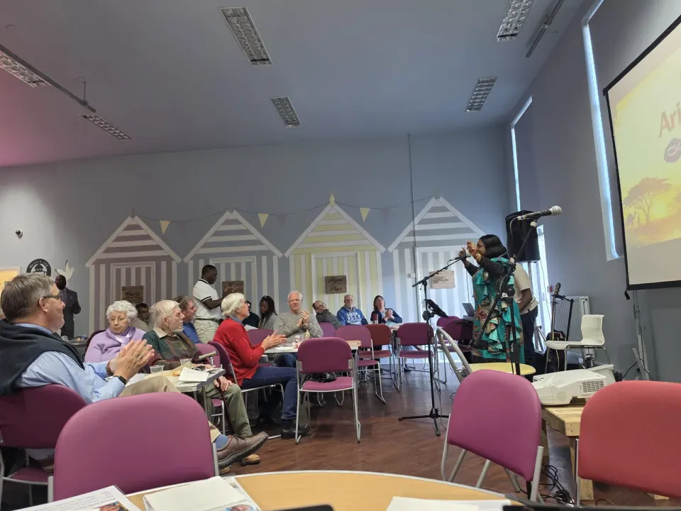 A speaker addressing the Open Doors gathering