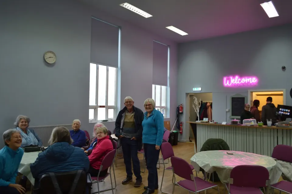 Time for a cuppa and conversation at Ark Café in January 2026. Photograph by Tyler.
