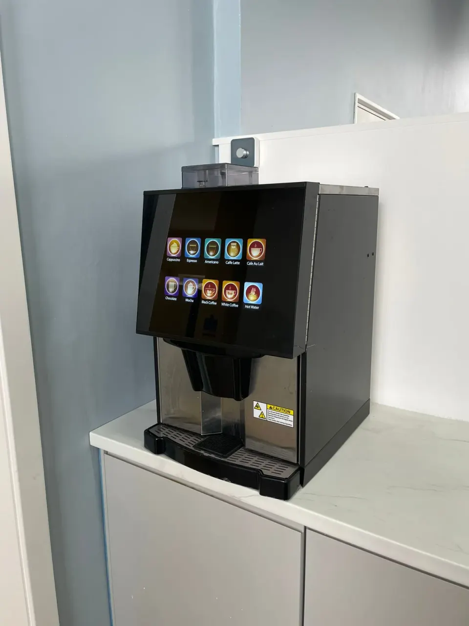 Coffee equipment at Ark Café during preparations for opening