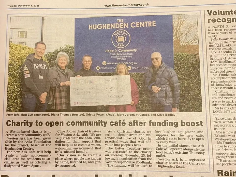  Weston Mercury (4 December) - a great way to share what’s growing at the Hughenden Centre.