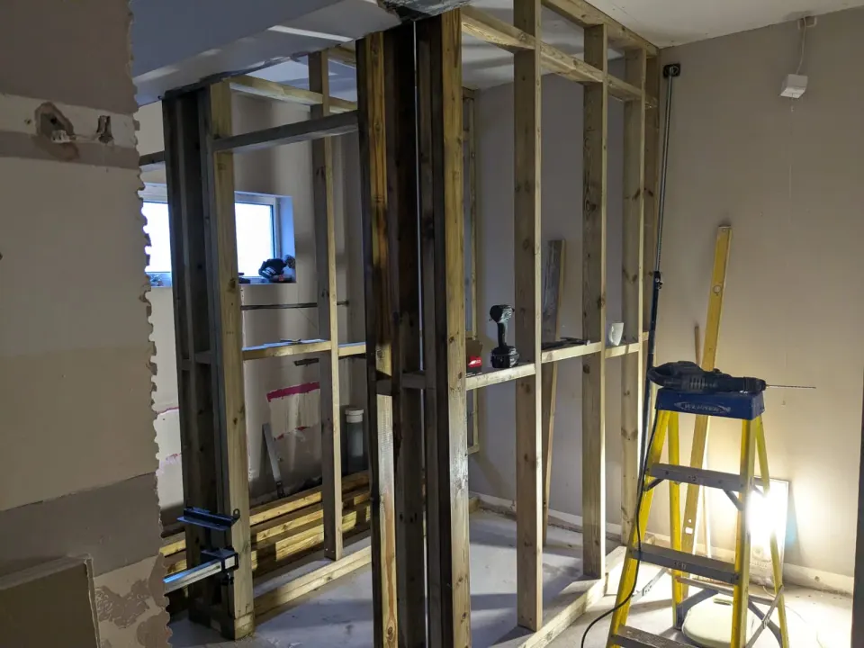 Toilets refurbishment progress at the Hughenden Centre